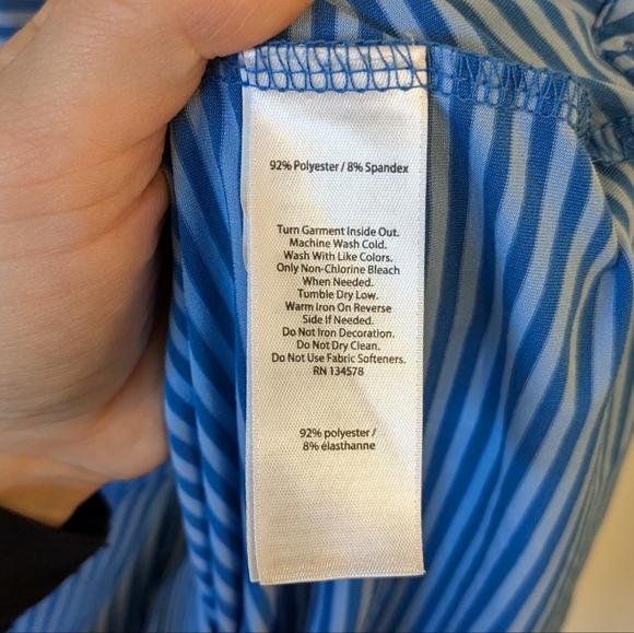 Vineyard Vines Men's Blue Stripe Performance Golf Polo Size XL - Picture 5 of 6